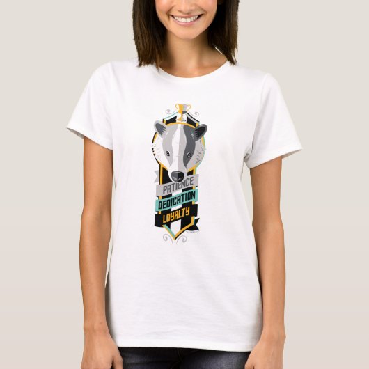T-shirt Harry Potter| HUFFLEPUFF™ House Traits Sigil (Devant)