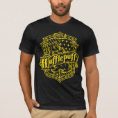 T-shirt HARRY POTTER™ HUFFLEPUFF™ Line Art Crest (Devant)