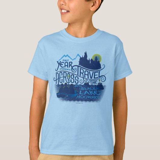 T-shirt Harry Potter| Lac Noir à Hogwares (Devant)