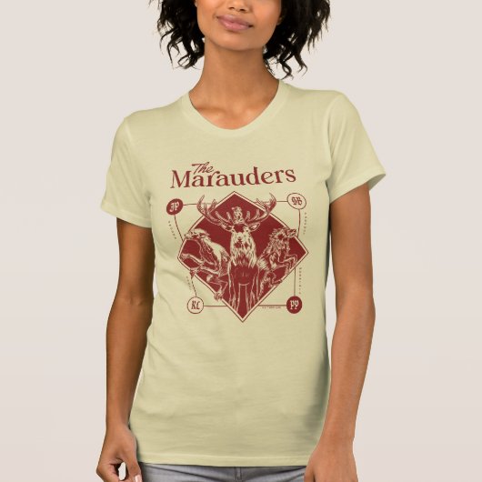 T-shirt HARRY POTTER™ Les Marauders Animagus Graphisme (Devant)