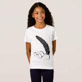 T-Shirt Harry Potter | Lunettes et plume (Devant entier)