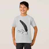 T-shirt Harry Potter | Lunettes et plume (Devant entier)