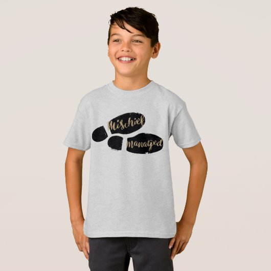 T-shirt Harry Potter | MISCHIEF MANAGED™ Mappage Empreinte (Devant entier)