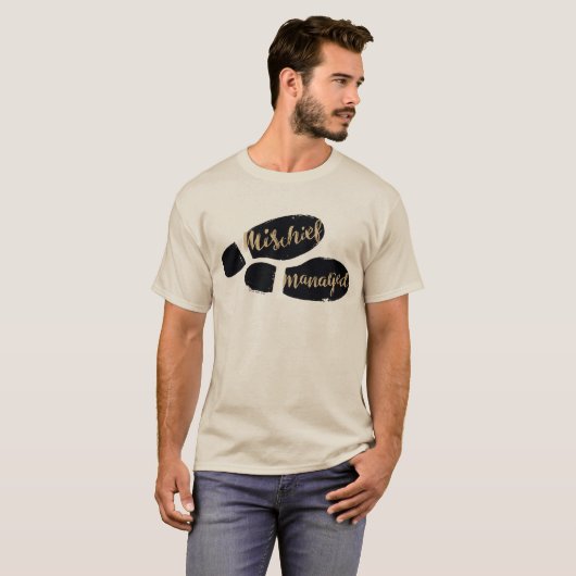 T-shirt Harry Potter | MISCHIEF MANAGED™ Mappage Empreinte (Devant entier)