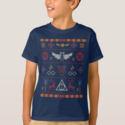 T-shirt HARRY POTTER™ Motif multipoint à thème (Devant)