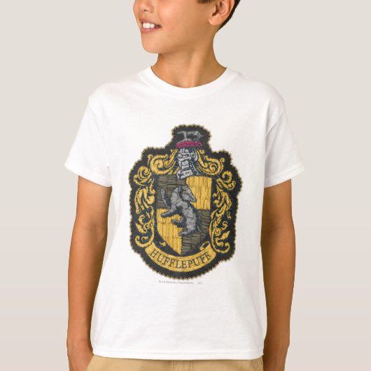 T-shirt Harry Potter | Patch de blason de Poufsouffle (Devant)