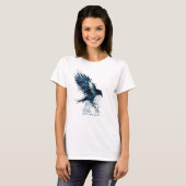 T-shirt Harry Potter | RAVENCLAW™ Corbeau à l'aquarelle (Devant entier)