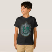 T-shirt Harry Potter| Retro Mighty Slytherin Crest (Devant entier)