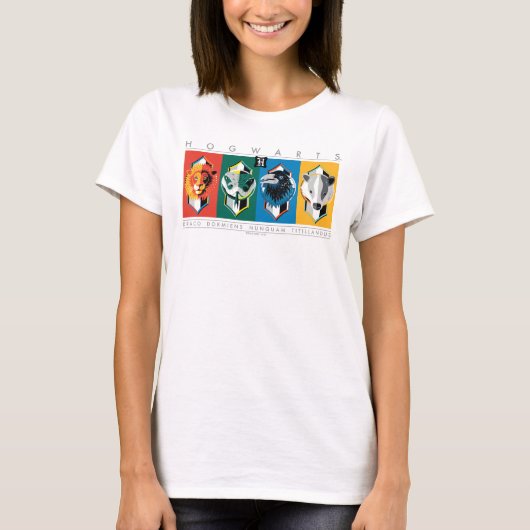 T-shirt Harry Potter | Sigles de maison HOGWARTS™ (Devant)