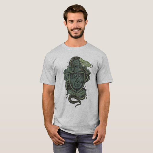 T-shirt Harry Potter | Slytherin Crest (Devant entier)