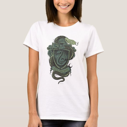 T-shirt Harry Potter | Slytherin Crest (Devant)