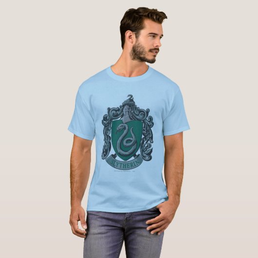 T-shirt Harry Potter | Slytherin Crest Green (Devant entier)