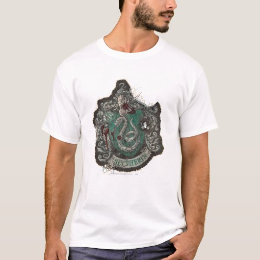 T-shirt Harry Potter | Slytherin Crest - Vintage (Devant)