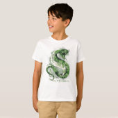T-shirt Harry Potter | SLYTHERIN™ Serpent Aquarelle (Devant entier)