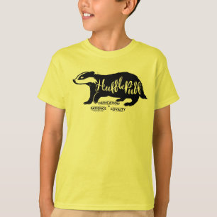 T-shirt Harry Potter   Typographie de silhouette HUFLEPUFF