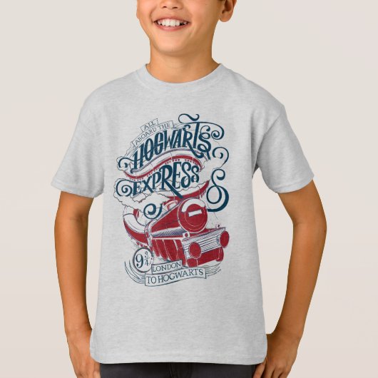 T-shirt Harry Potter | Typographie du Hogwarts Express (Devant)