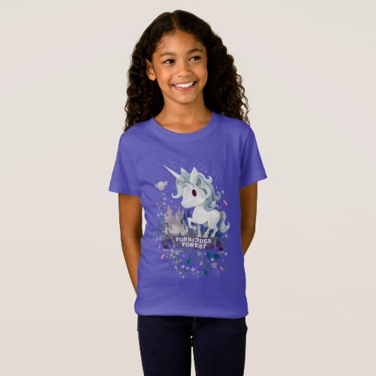 T-Shirt Harry Potter | Unicorne Graphique Forêt Interdite (Devant entier)