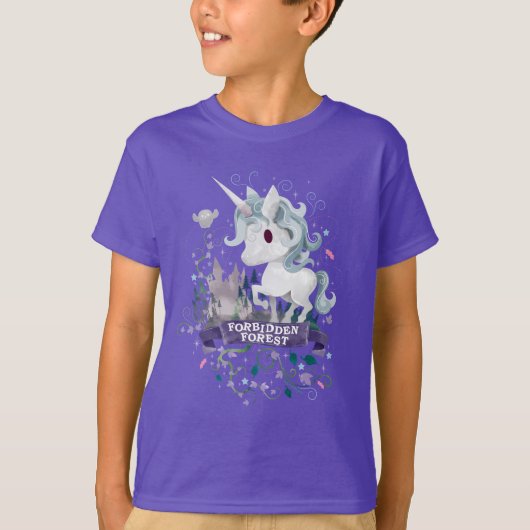 T-shirt Harry Potter | Unicorne Graphique Forêt Interdite (Devant)