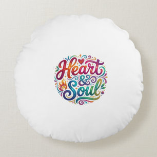 T-shirt 'Hart & Ziel'–Inspirerende Liefde & Passie Rond Kussen