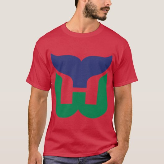 T-shirt Hartford Whalers retro (Devant)