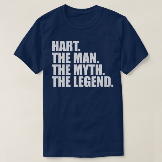 T-shirt HartHart Nom de famille Hart Nom de famille Hart N (Design devant)