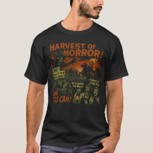 T-shirt Harvest Horror Corn Maze Poster De Film Halloween
