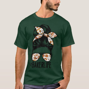 T-shirt Hashtag Baker Life Baking Team Cuisine Lover Mom M