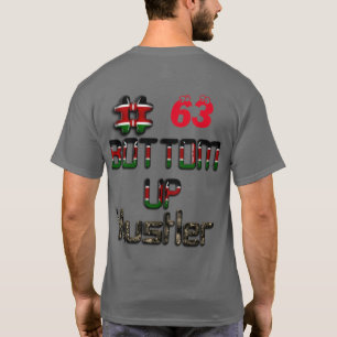T-shirt Hashtag en bas de page Kenya 3D Drapeau Vie Vie Va