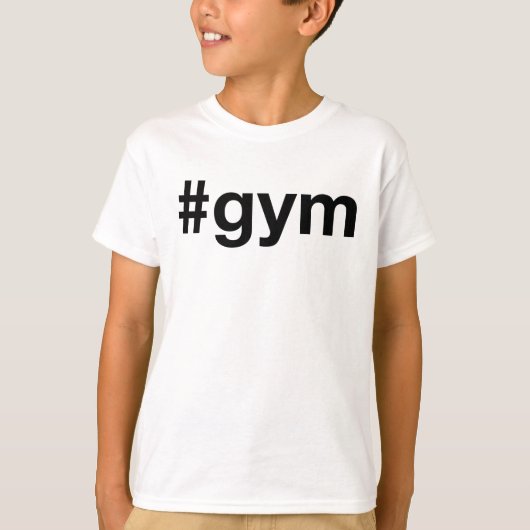 T-shirt Hashtag GYM (Devant)