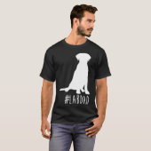 T-shirt Hashtag Lab Papa LabradorRetriever Papa (Devant entier)