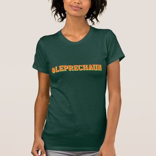 T-shirt Hashtag Leprechaun (Devant)