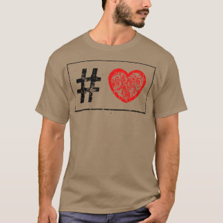 T-shirt Hashtag Love
