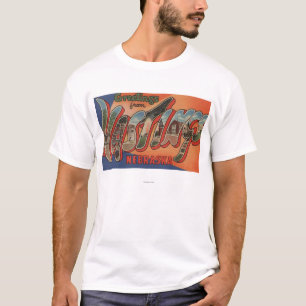 T-shirt Hastings, Nébraska - grandes scènes de lettre