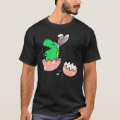 T-shirt Hatching T Rex Bunny Ears Pâques Pour Enseignant (Devant)