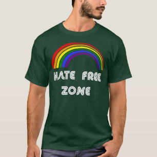 T-shirt Hate Free Zone LGBT LGBT Pride T LGBTQ Supporter