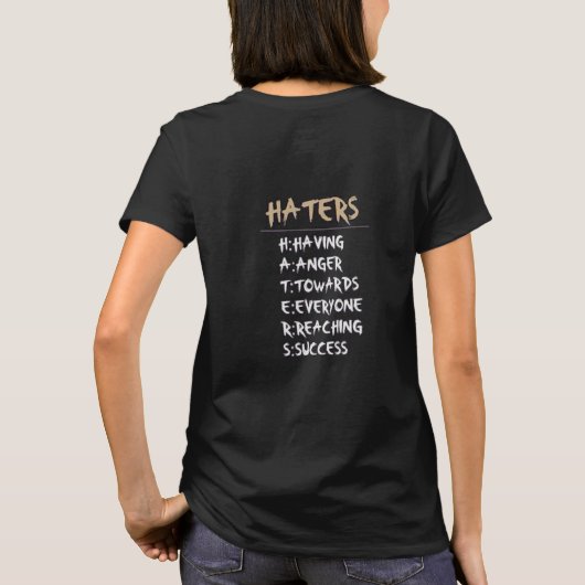 T-shirt Haters - T Shirt (Dos)