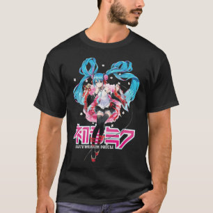 T-shirt Hatsune Miku - Sakura With Logo   