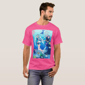 T-shirt Hatsune Miku Type d'eau formateur (Devant entier)