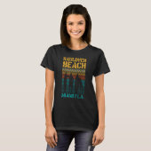 T-shirt Hau Beach Miami Florida Surf Spot Summer Souvenir  (Devant entier)