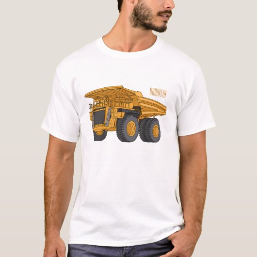 T-shirt Haul truck cartoon illustration  (Devant)