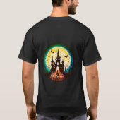 T-shirt Hauné Château Happy Halloween Déplaisant (Dos)