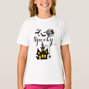 T-shirt Hauné House Flying Witch Halloween Éffrayant
