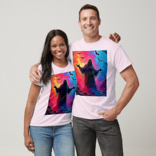 T-shirt Hauning Demon Habillé Dans L'Ombre Design