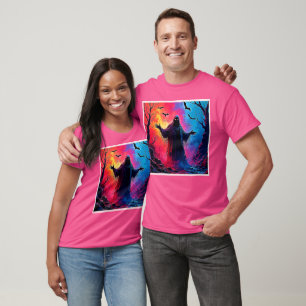 T-shirt Hauning Demon Habillé Dans L'Ombre Design