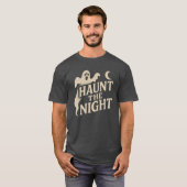 T-shirt Haunt the Night - Retro Ghost Halloween Design (Devant entier)