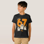 T-shirt Haunted By 67 Funny Halloween Meme Design  (Devant entier)