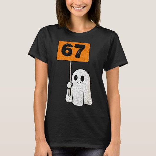 T-shirt Haunted By 67 – Funny Six Seven Meme 6 7 Halloween (Devant)