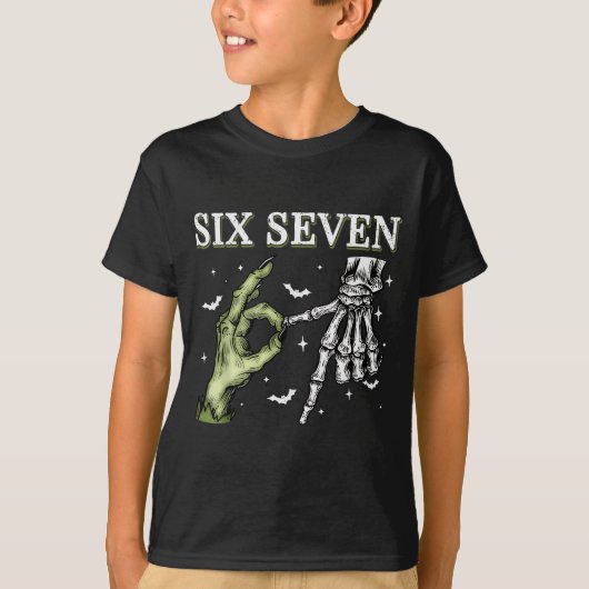 T-shirt Haunted By 67 – Funny Skeleton Hands Halloween Cos (Devant)