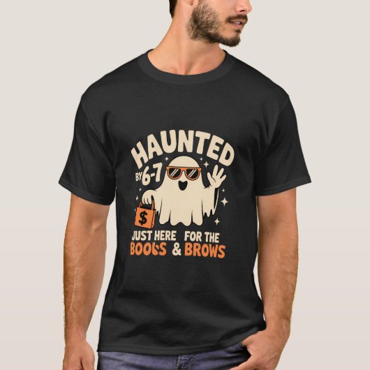 T-shirt Haunted by 6-7 Funny Ghost Halloween Design (Devant)