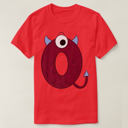 T-shirt Haunted By Numbers 0 Drôle Halloween Anniversaire (Design devant)